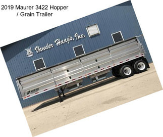 2019 Maurer 3422 Hopper / Grain Trailer