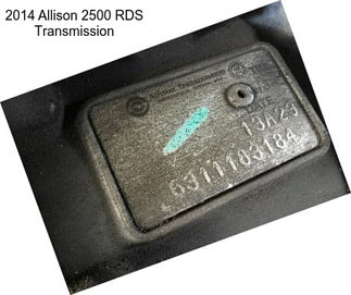 2014 Allison 2500 RDS Transmission