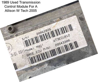 1989 Used Transmission Control Module For A Allison W Tech 2005