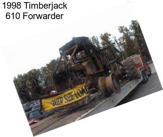 1998 Timberjack 610 Forwarder