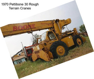 1970 Pettibone 30 Rough Terrain Cranes