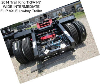 2014 Trail King TKFA1-9\' WIDE INTERMEDIATE FLIP AXLE Lowboy Trailer