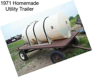 1971 Homemade Utility Trailer