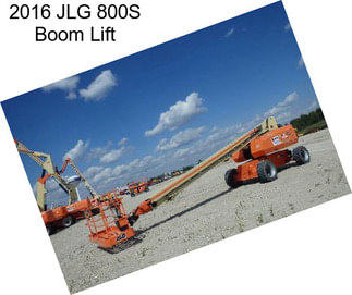 2016 JLG 800S Boom Lift
