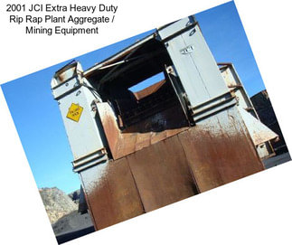 2001 JCI Extra Heavy Duty Rip Rap Plant Aggregate / Mining Equipment