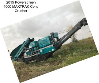 2015 Powerscreen 1000 MAXTRAK Cone Crusher