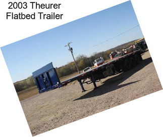 2003 Theurer Flatbed Trailer