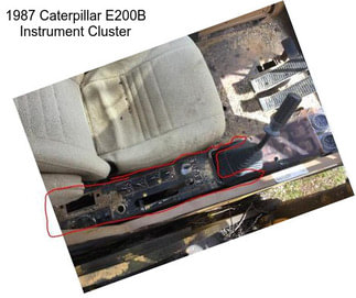 1987 Caterpillar E200B Instrument Cluster