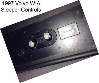 1997 Volvo WIA Sleeper Controls