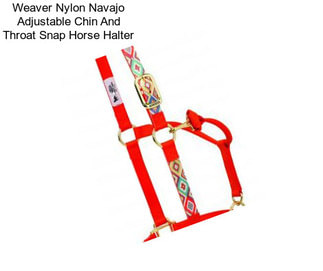 Weaver Nylon Navajo Adjustable Chin And Throat Snap Horse Halter