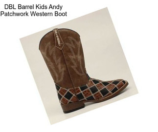 DBL Barrel Kids Andy Patchwork Western Boot