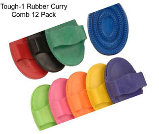 Tough-1 Rubber Curry Comb 12 Pack