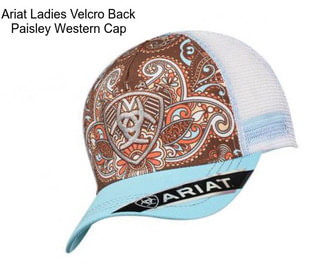 Ariat Ladies Velcro Back Paisley Western Cap