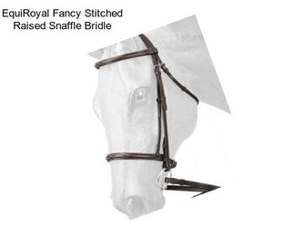 EquiRoyal Fancy Stitched Raised Snaffle Bridle