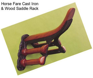 Horse Fare Cast Iron & Wood Saddle Rack