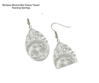 Montana Silversmiths Downy Flower Teardrop Earrings