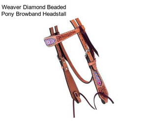 Weaver Diamond Beaded Pony Browband Headstall