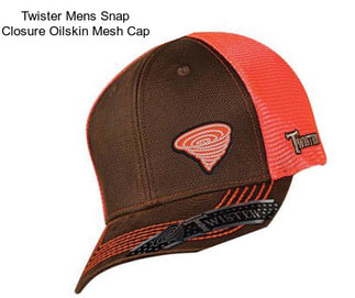 Twister Mens Snap Closure Oilskin Mesh Cap