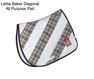 Lettia Baker Diagonal Stripe All Purpose Saddle Pad 