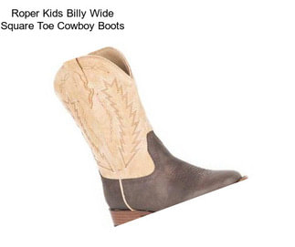 Roper Kids Billy Wide Square Toe Cowboy Boots