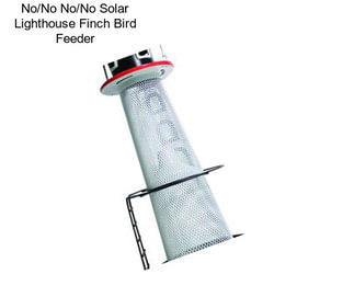 No/No No/No Solar Lighthouse Finch Bird Feeder