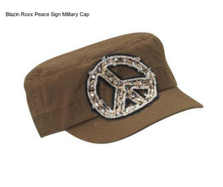 Blazin Roxx Peace Sign Military Cap