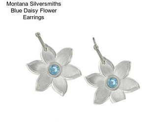 Montana Silversmiths Blue Daisy Flower Earrings