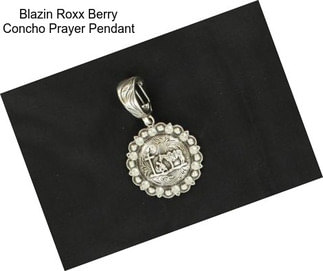 Blazin Roxx Berry Concho Prayer Pendant