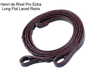 Henri de Rivel Pro Extra Long Flat Laced Reins