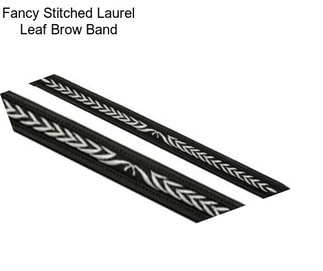 Fancy Stitched Laurel Leaf Brow Band