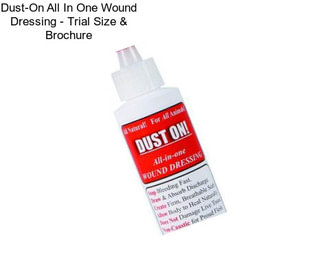 Dust-On All In One Wound Dressing - Trial Size & Brochure