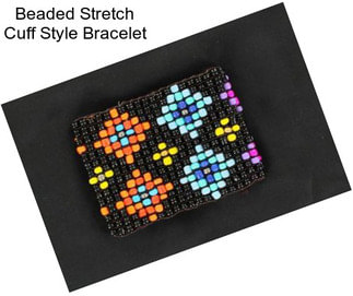 Beaded Stretch Cuff Style Bracelet