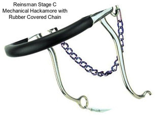 Reinsman Stage C Mechanical Hackamore with Rubber Covered Chain