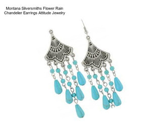 Montana Silversmiths Flower Rain Chandelier Earrings Attitude Jewelry