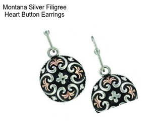 Montana Silver Filigree Heart Button Earrings