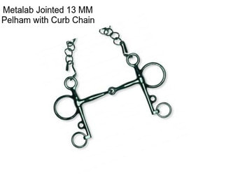 Metalab Jointed 13 MM Pelham with Curb Chain