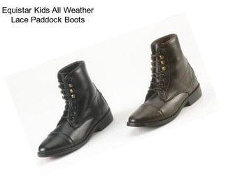 Equistar Kids All Weather Lace Paddock Boots