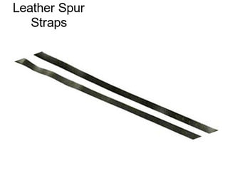 Leather Spur Straps