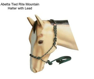 Abetta Tied Rite Mountain Halter with Lead