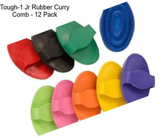 Tough-1 Jr Rubber Curry Comb - 12 Pack