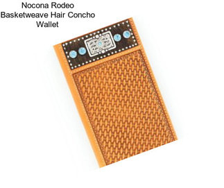 Nocona Rodeo Basketweave Hair Concho Wallet
