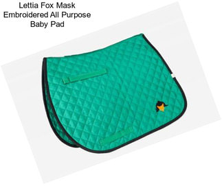 Lettia Fox Mask Embroidered All Purpose Baby Pad