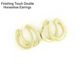 Finishing Touch Double Horseshoe Earrings