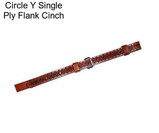 Circle Y Single Ply Flank Cinch