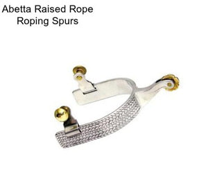 Abetta Raised Rope Roping Spurs