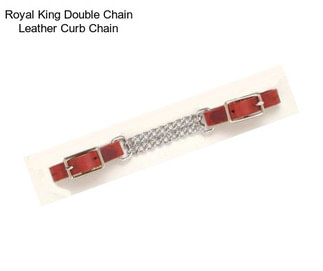 Royal King Double Chain Leather Curb Chain