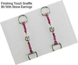Finishing Touch Snaffle Bit With Stone Earrings