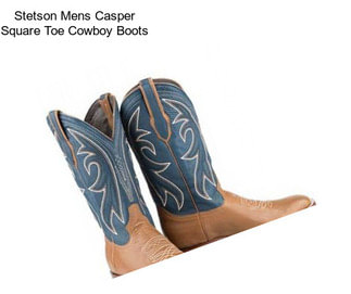 Stetson Mens Casper Square Toe Cowboy Boots