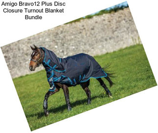 Amigo Bravo12 Plus Disc Closure Turnout Blanket Bundle