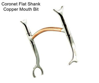 Coronet Flat Shank Copper Mouth Bit